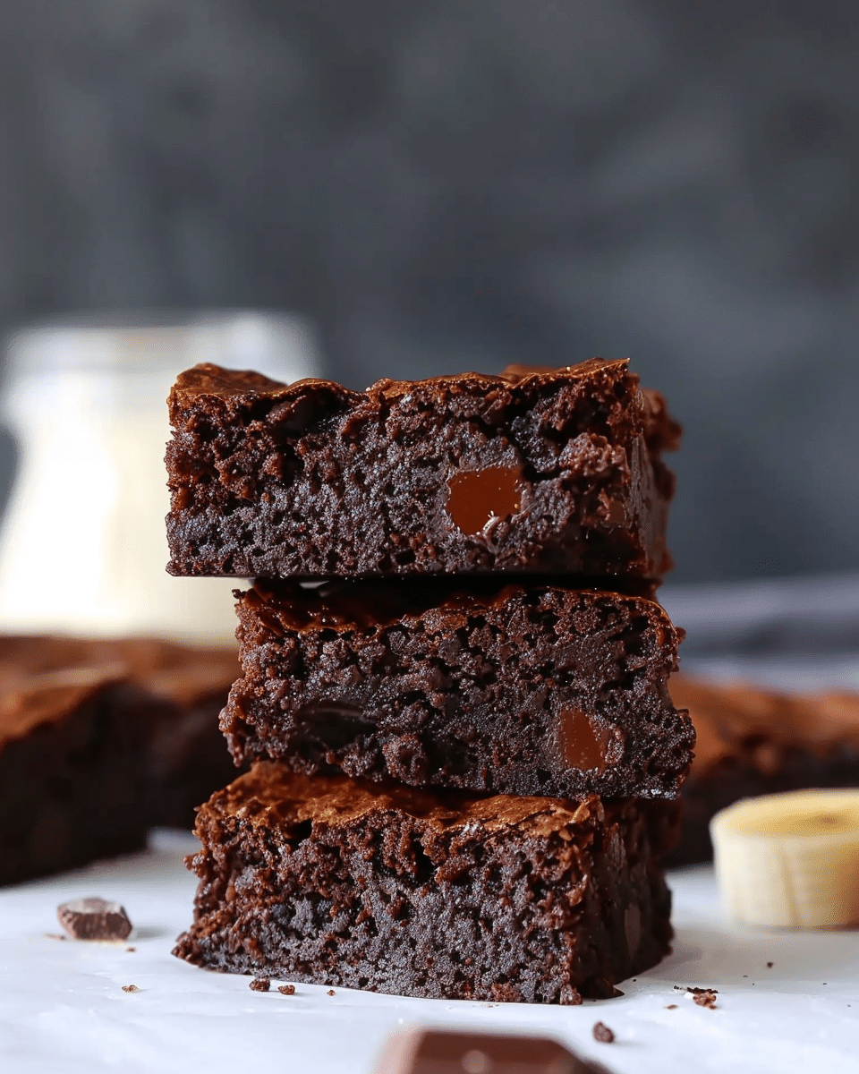 3 Ingredient Brownies with Banana