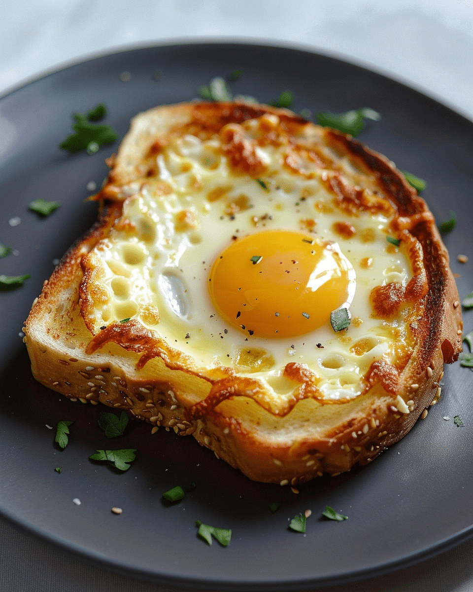 Air Fryer Egg & Cheese Toast