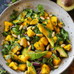 Avocado Mango Salad with Honey-Lime Dressing