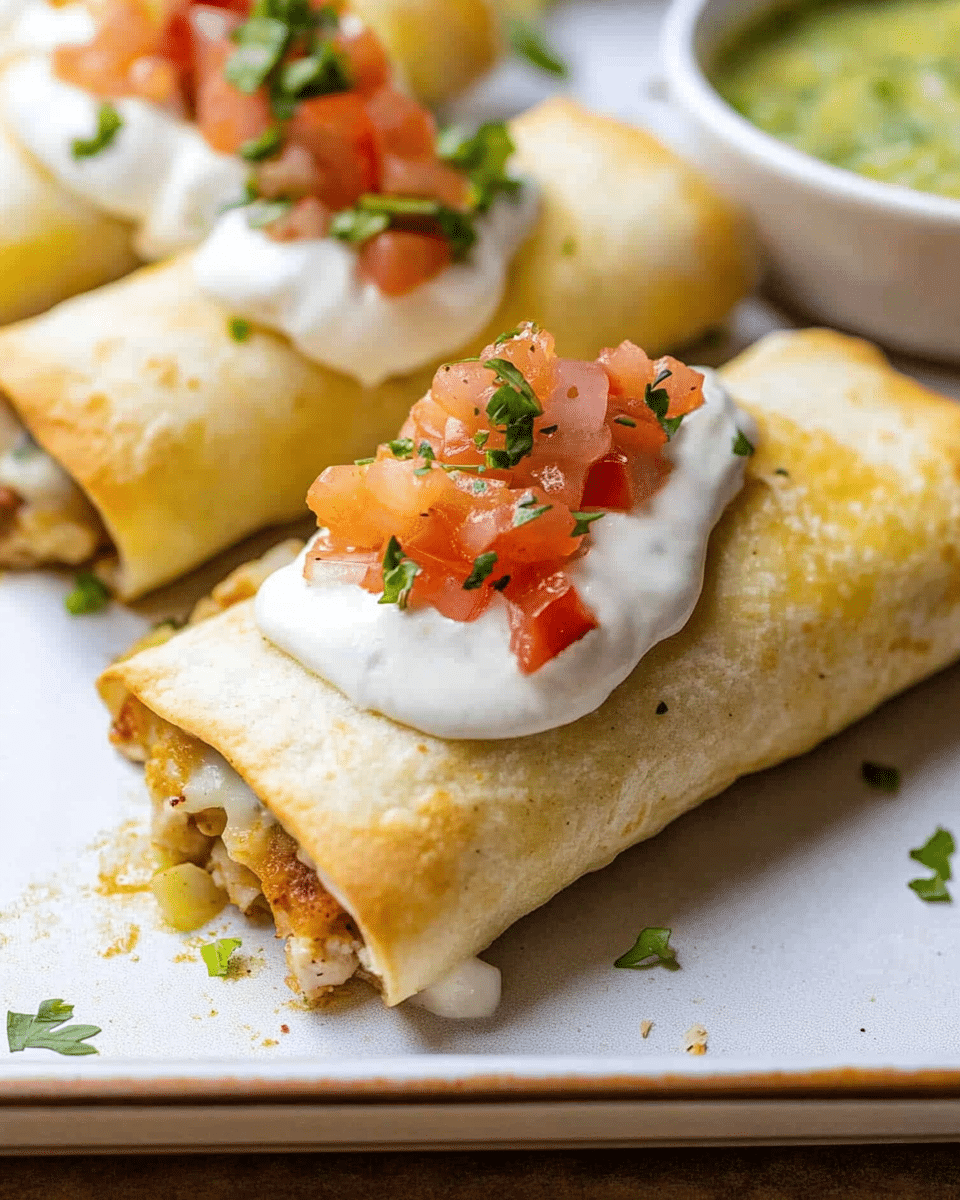 Baked Chicken Chimichanga