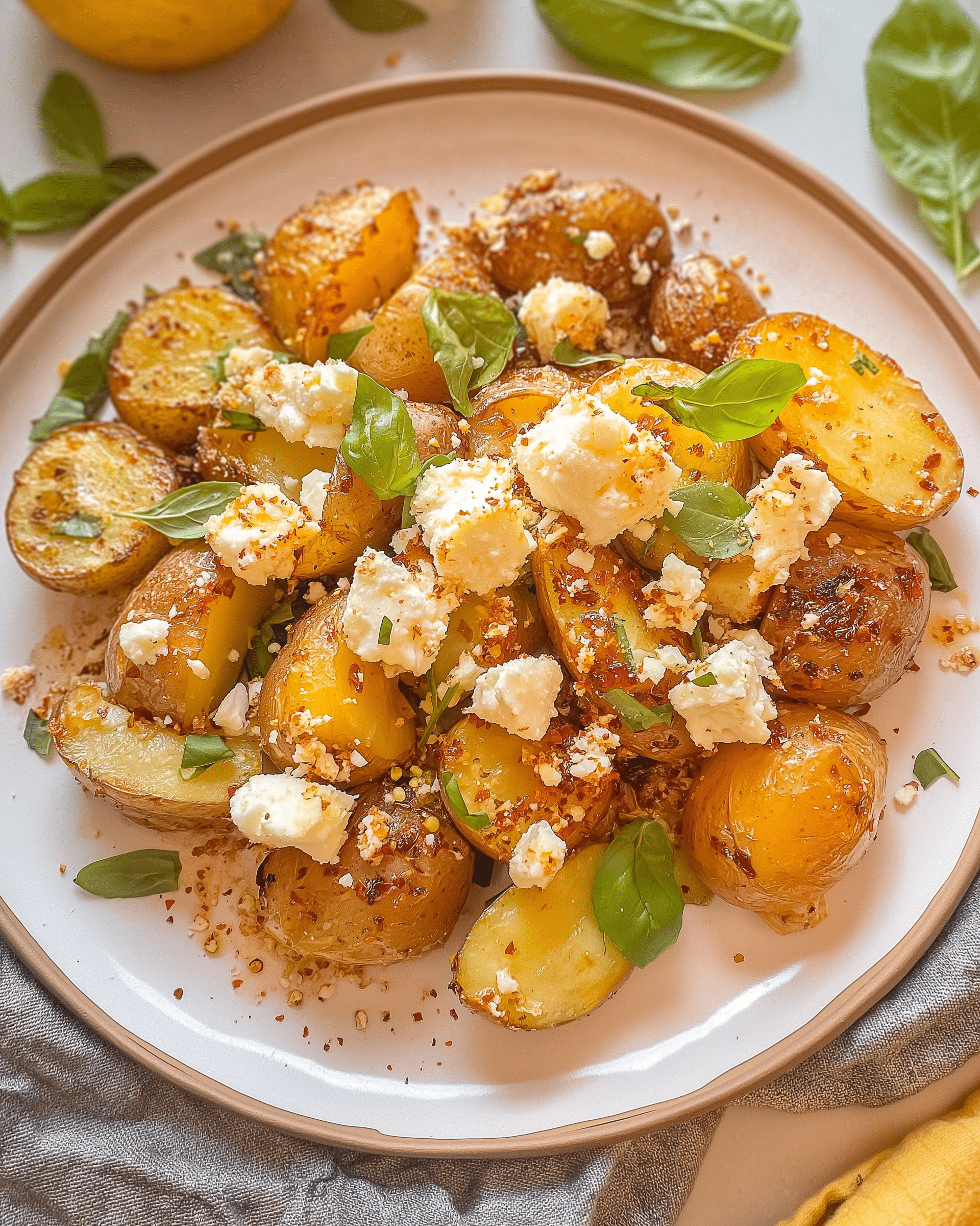 Baked Feta Potatoes