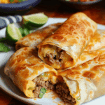 Beef and Cheese Chimichangas