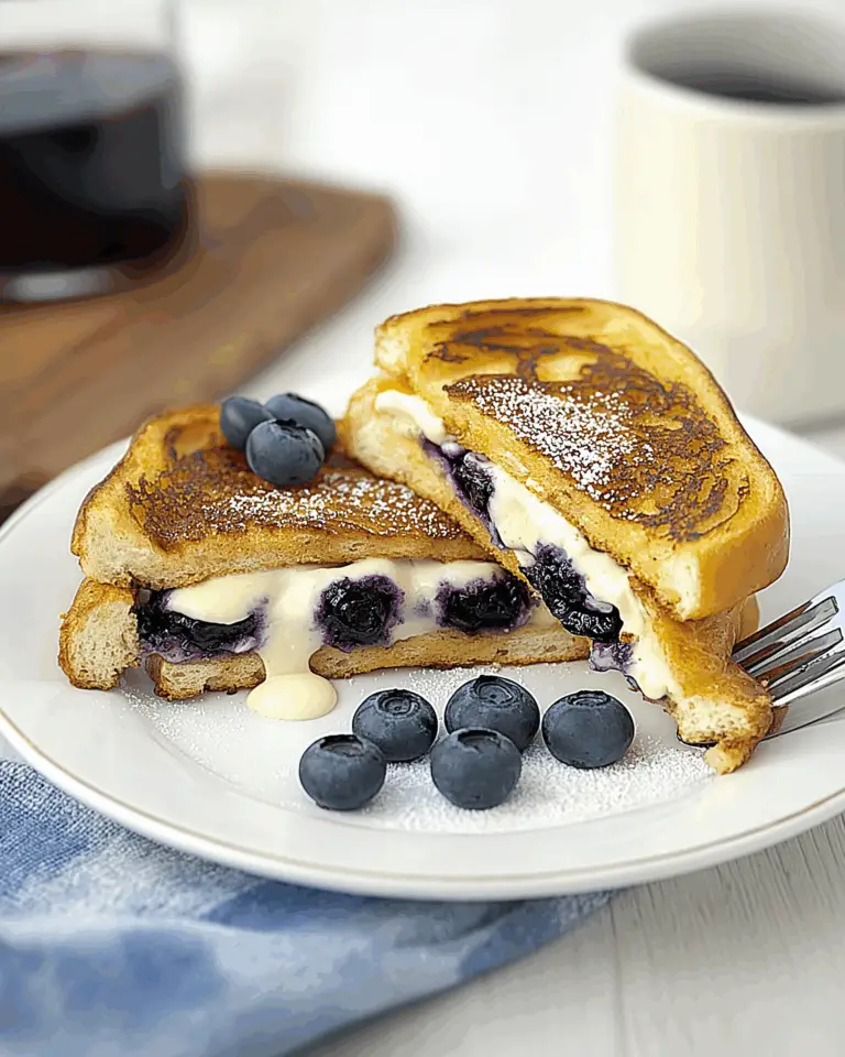 Blueberry Cheesecake Stuffed French Toast