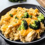 Cheesy Broccoli Chicken and Rice Casserole