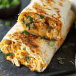 Cheesy Chicken Garlic Wraps