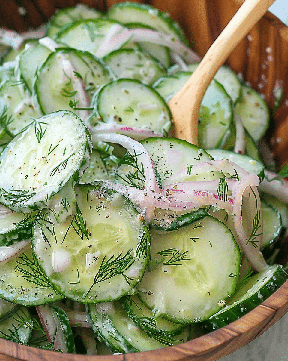 Creamy Cucumber Dill Salad