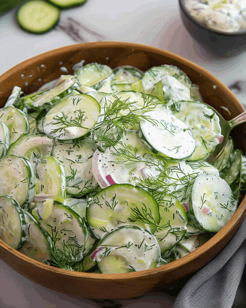 Creamy Cucumber Dill Salad