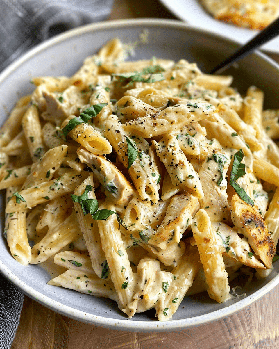 Creamy Parmesan Herb Chicken Penne