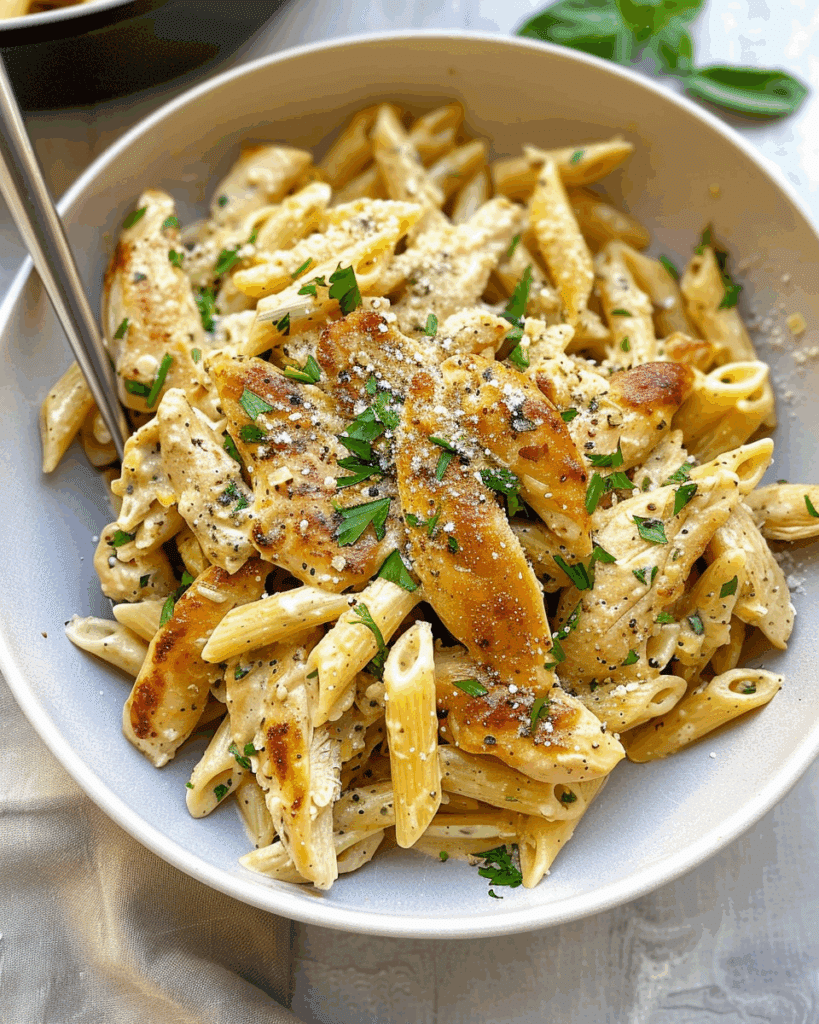 Creamy Parmesan Herb Chicken Penne