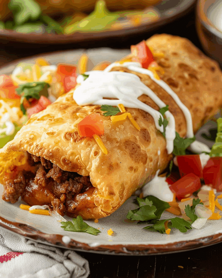 Crispy Beef & Cheese Chimichangas