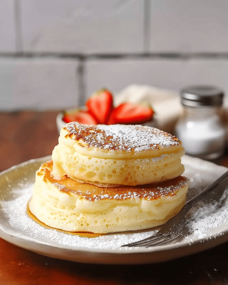 Fluffy Japanese Soufflé Pancakes