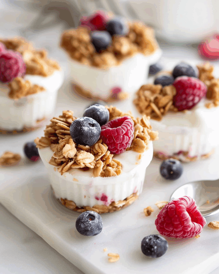 Frozen Yogurt Granola Cups