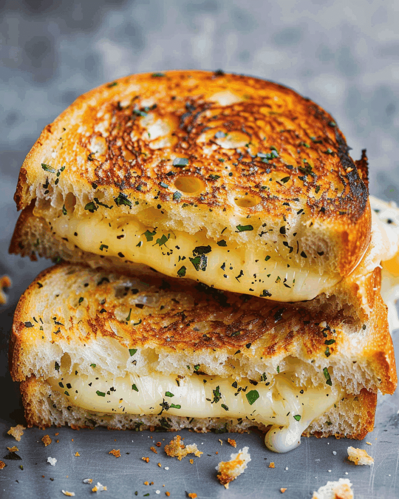 Garlic Bread Grilled Cheese