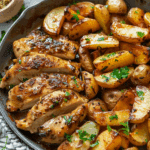 Garlic Butter Chicken and Potatoes Skillet