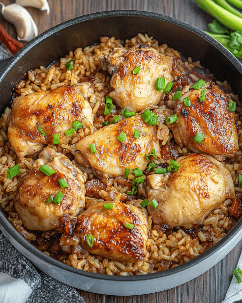 Hibachi Chicken and Rice Bake