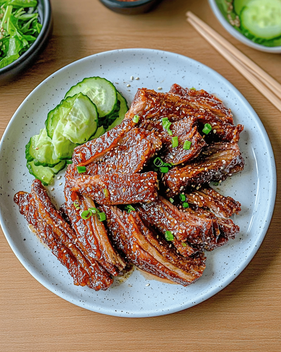 LA Galbi (Korean Marinated Short Ribs)