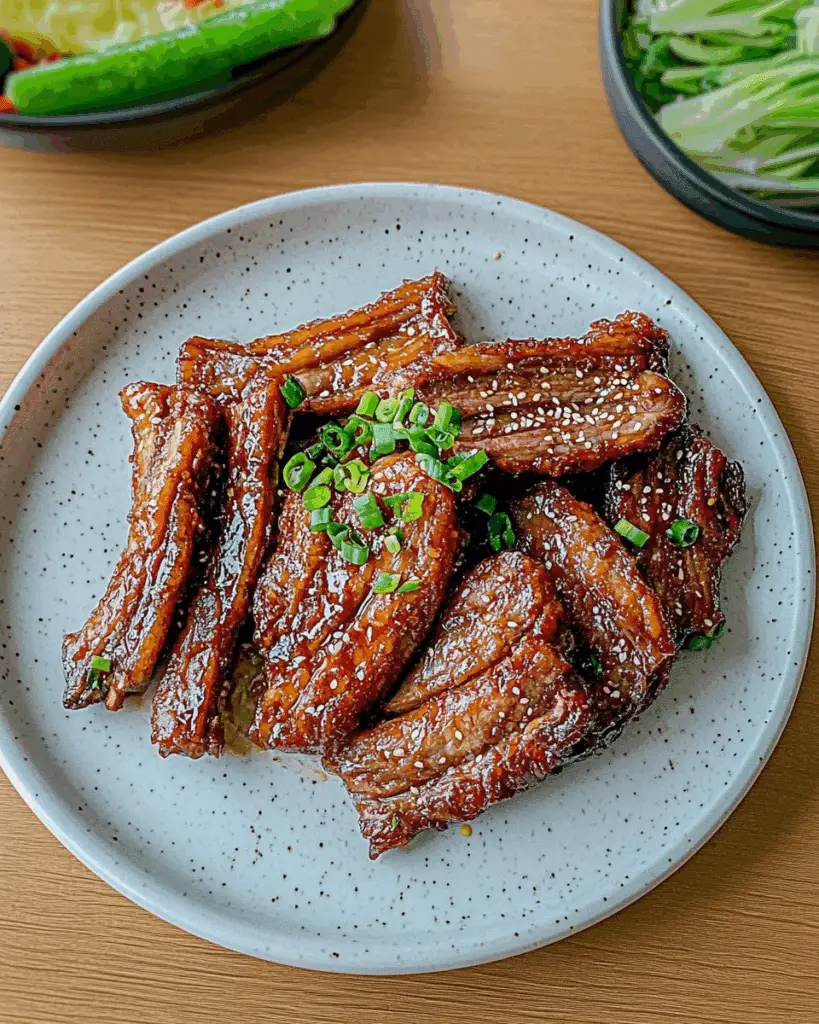 LA Galbi (Korean Marinated Short Ribs)