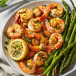 Lemon Garlic Shrimp and Asparagus