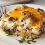 Low Carb Philly Cheesesteak Casserole