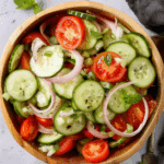Marinated Cucumber, Onion, and Tomato Salad