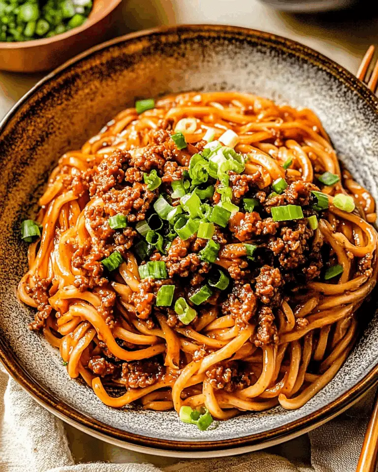 Mongolian Ground Beef Noodles