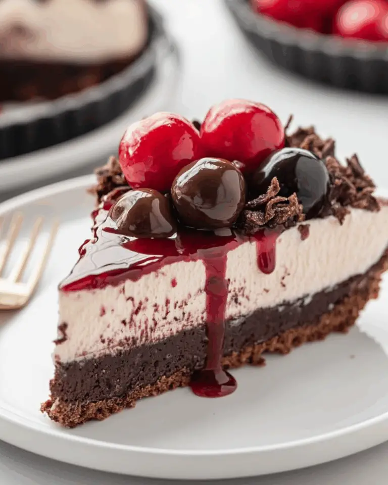 No Bake Black Forest Cheesecake