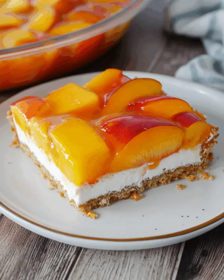 Peach Pretzel Salad