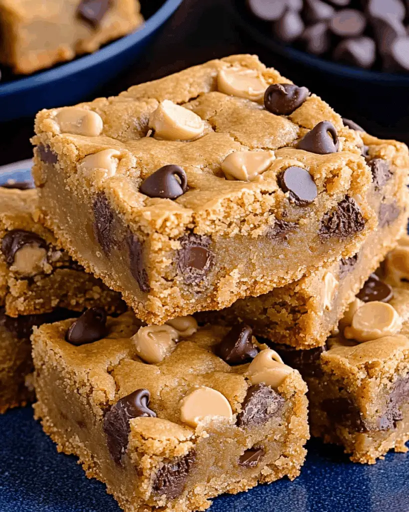 Peanut Butter Chocolate Chip Cookie Bars