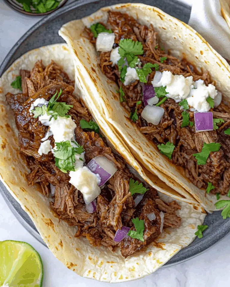 Slow Cooker BBQ Beef Brisket Tacos
