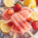 Strawberry Lemonade Popsicles