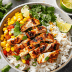 Street Corn Chicken Rice Bowl