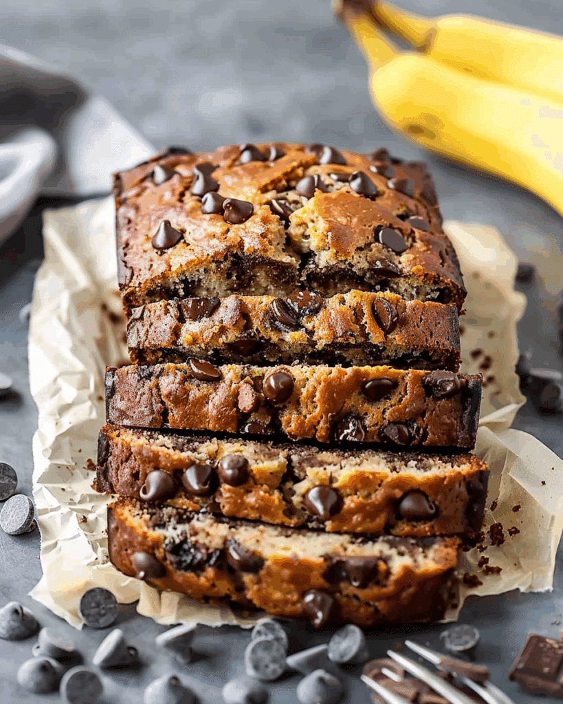 Super Moist Chocolate Chip Banana Bread