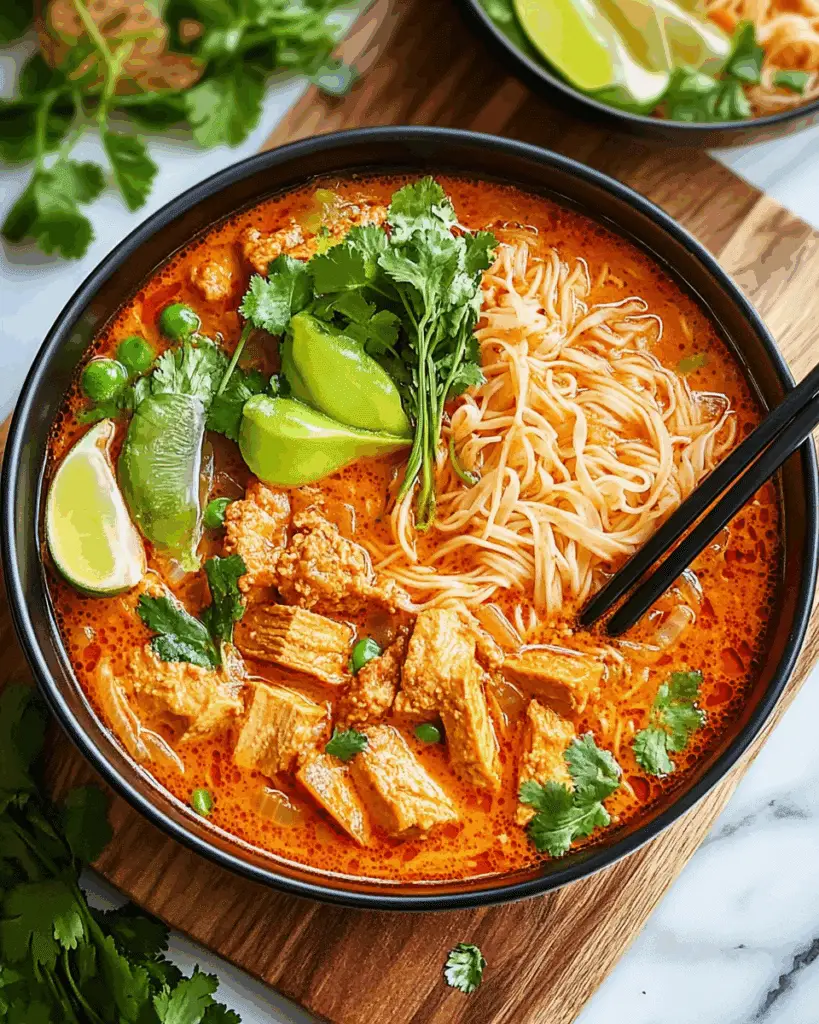Thai Red Curry Noodle Soup