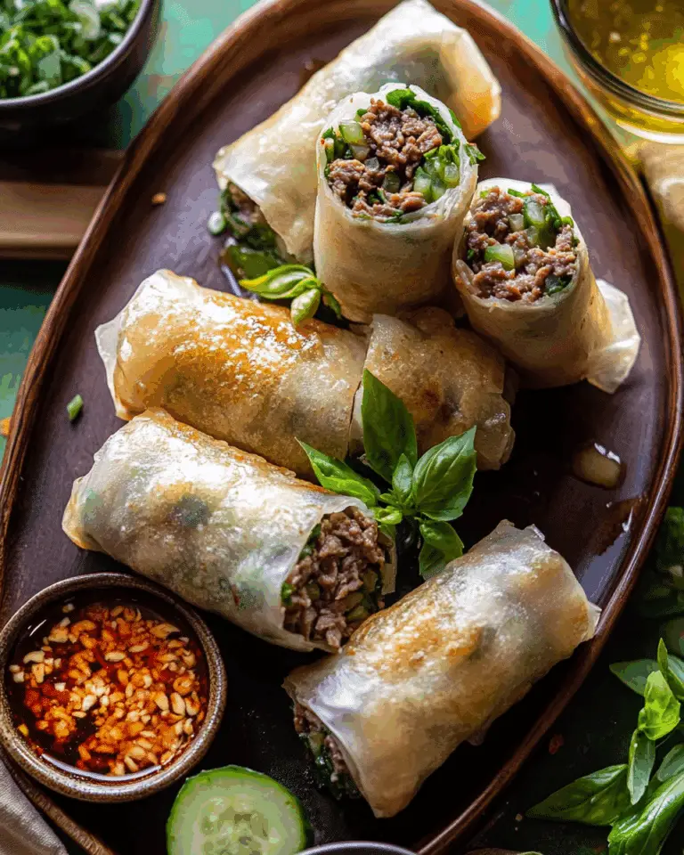 20-Minute Thai Basil Beef Rolls