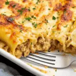 Baked Cannelloni with Sausage and Mushrooms