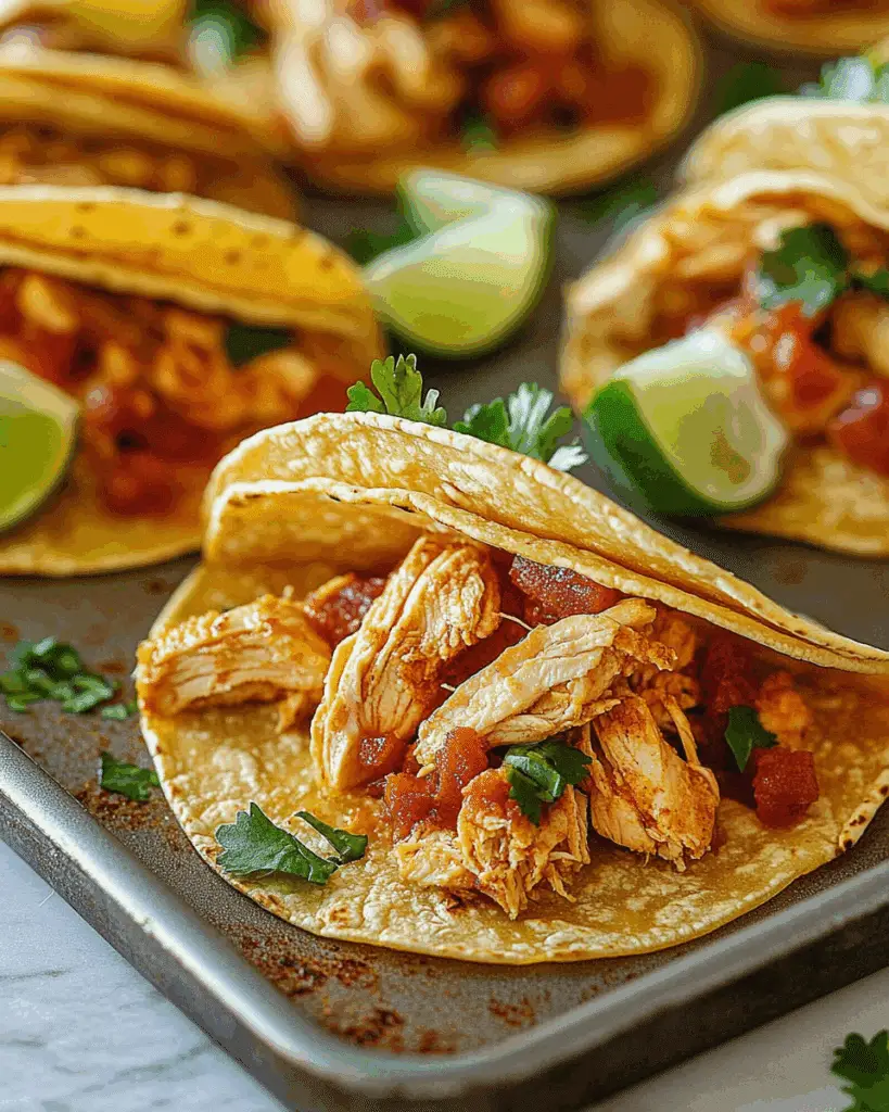 Baked Chicken Tacos
