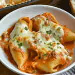 Cheese Stuffed Shells With Sausage Tomato Cream Sauce