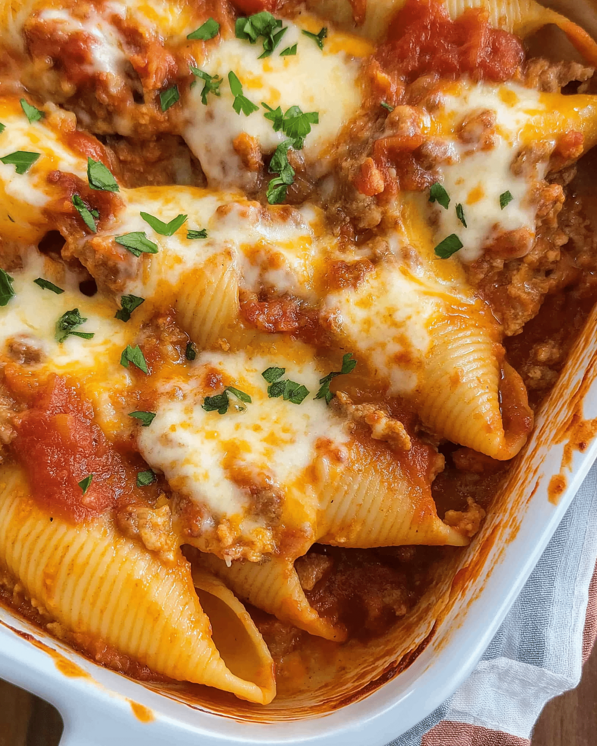 Cheese Stuffed Shells With Sausage Tomato Cream Sauce