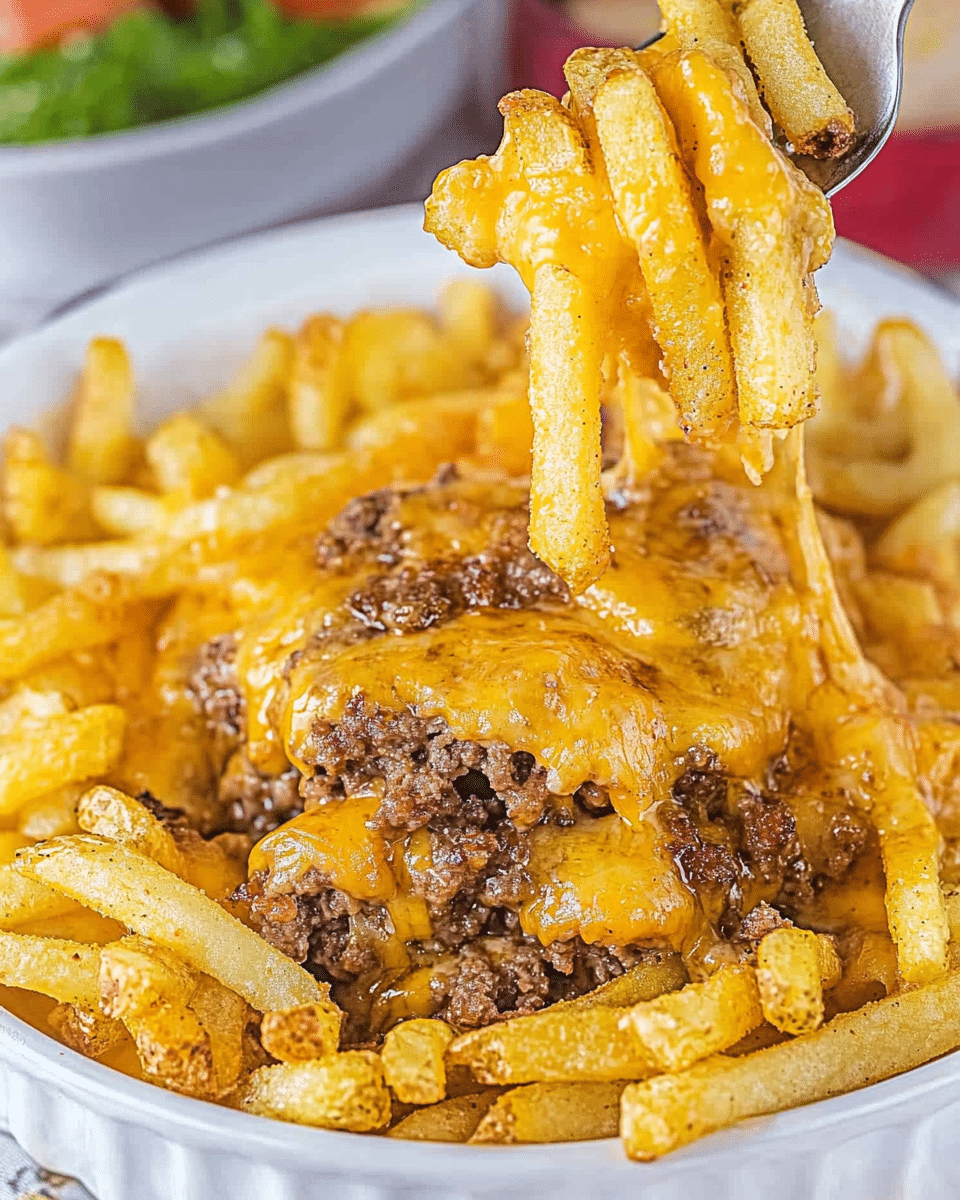 Cheeseburger French Fry Casserole