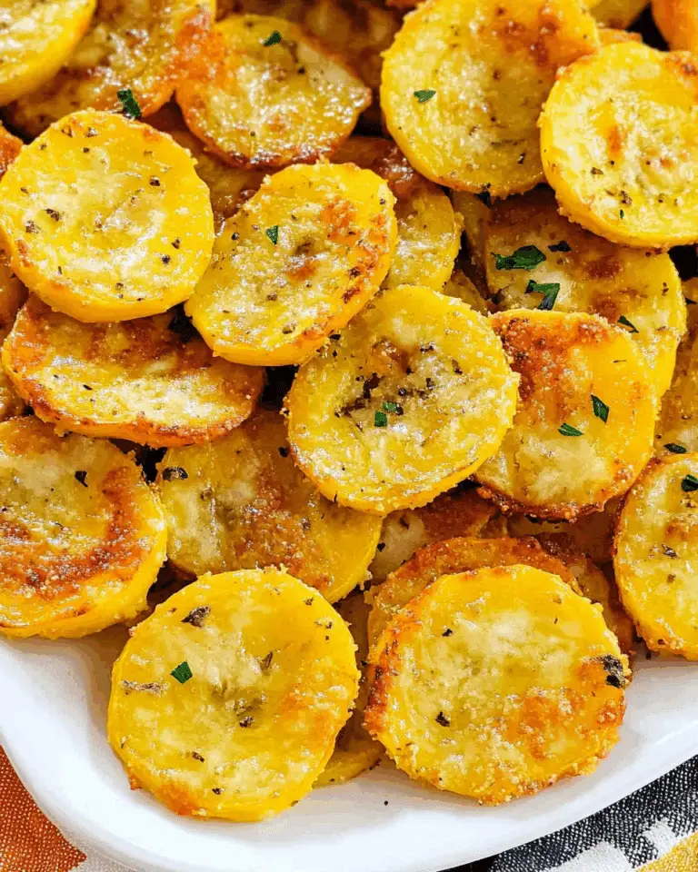 Cheesy Baked Yellow Squash Rounds