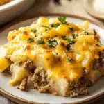 Cheesy Hamburger Potato Casserole