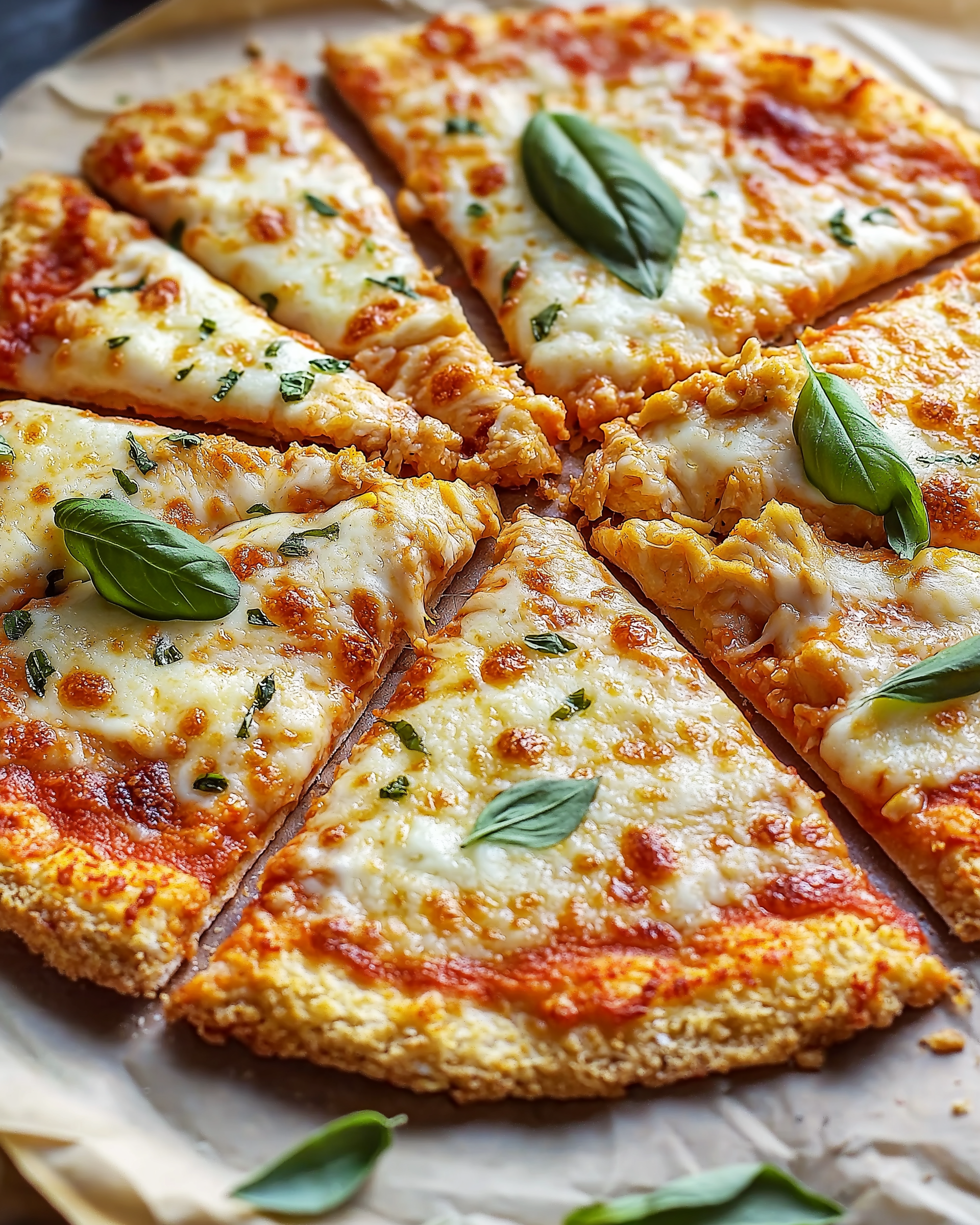 Viral Chicken Crust Caesar Salad Pizza Recipe