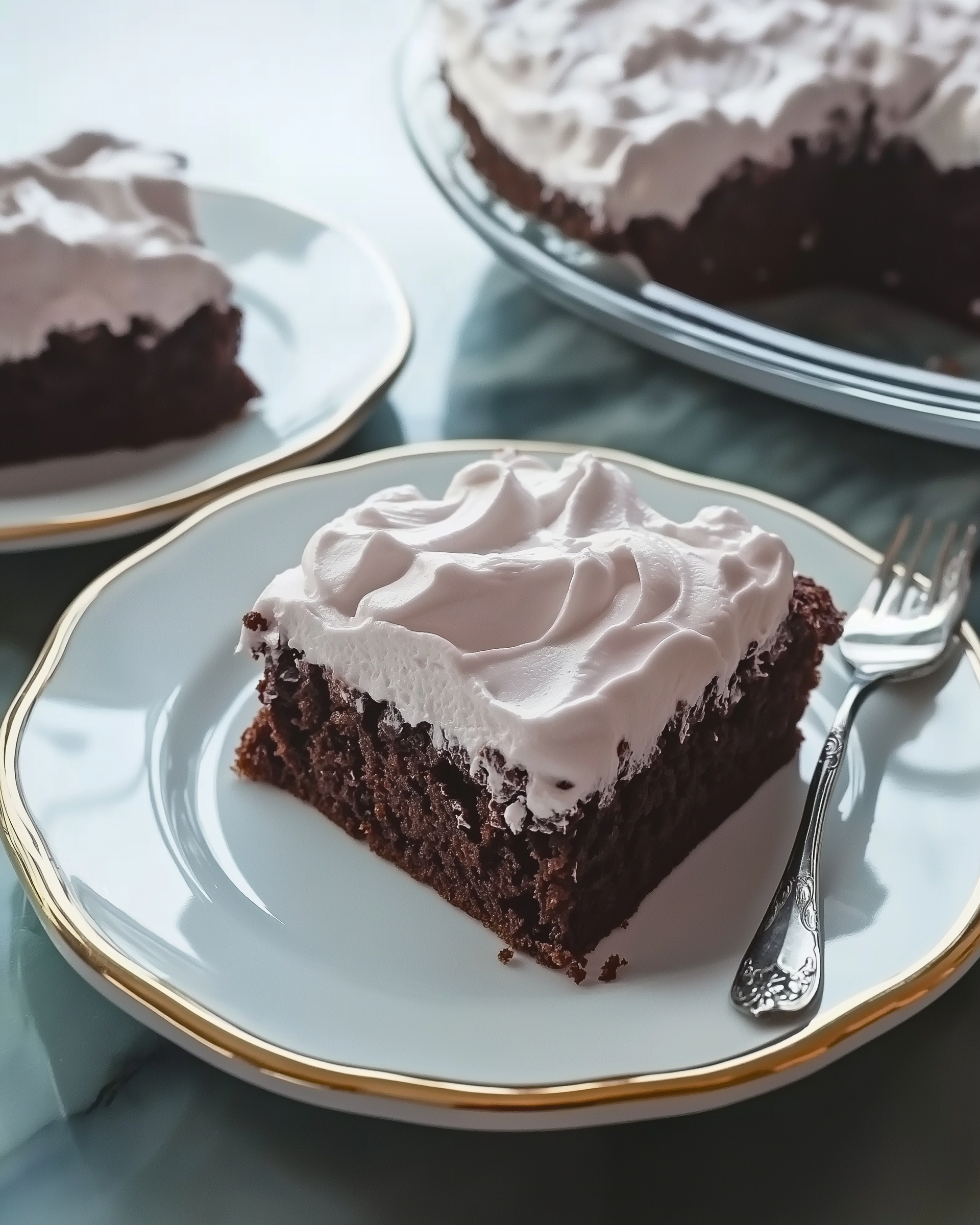 Chocolate Cake with 7-Minute Frosting