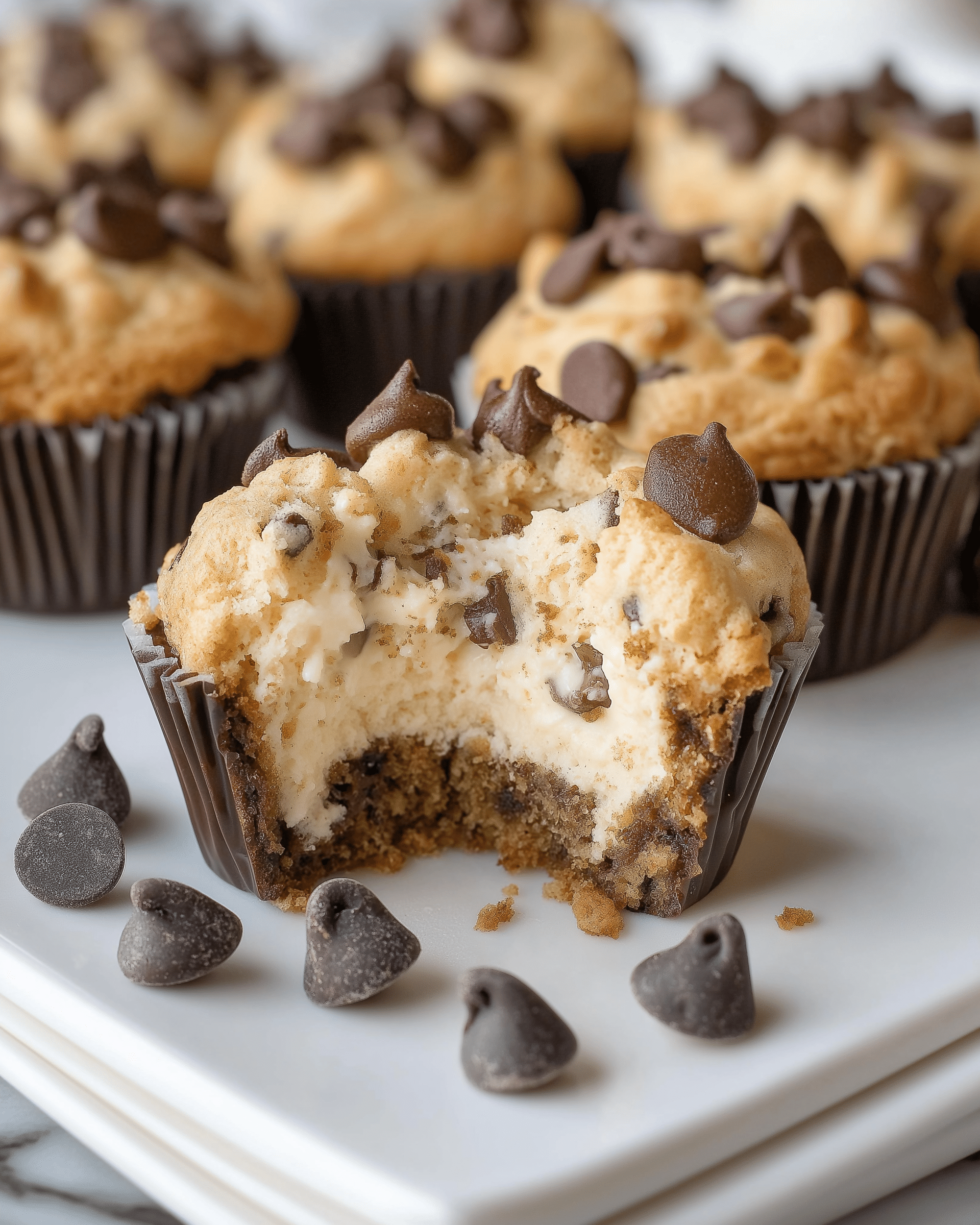 Chocolate Chip Cookie Cheesecake Cups
