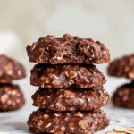 Chocolate Peanut Butter No Bake Cookies