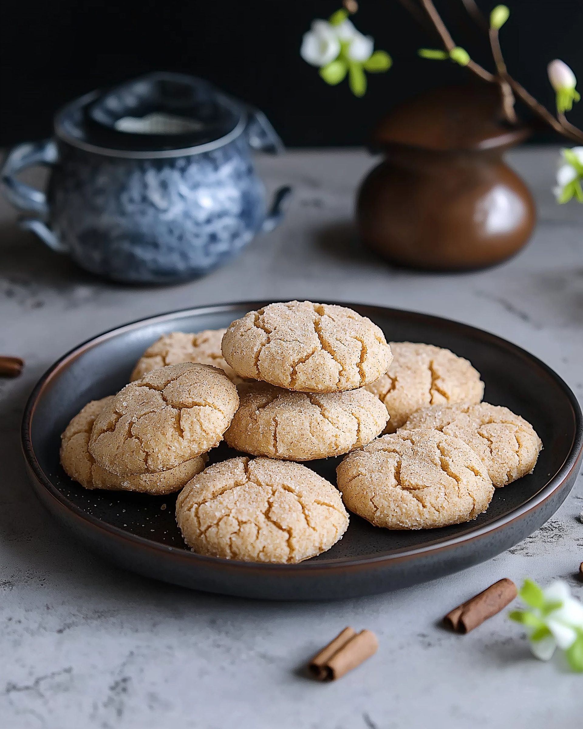 Cinnamon Coffee Crinkles