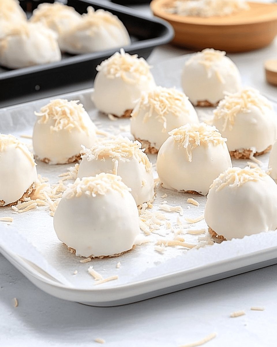 Coconut Cheesecake Bites