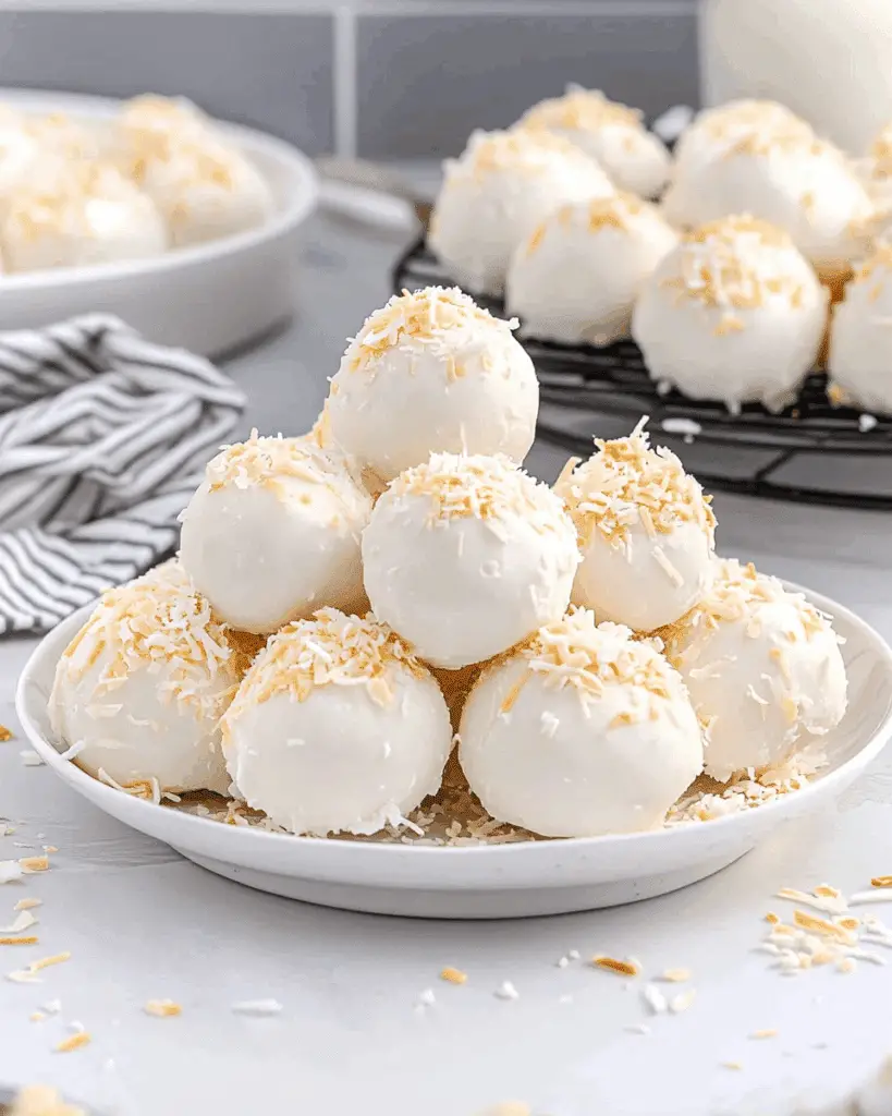 Coconut Cheesecake Bites