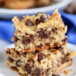Coconut Toffee Chocolate Chip Cookie Bars