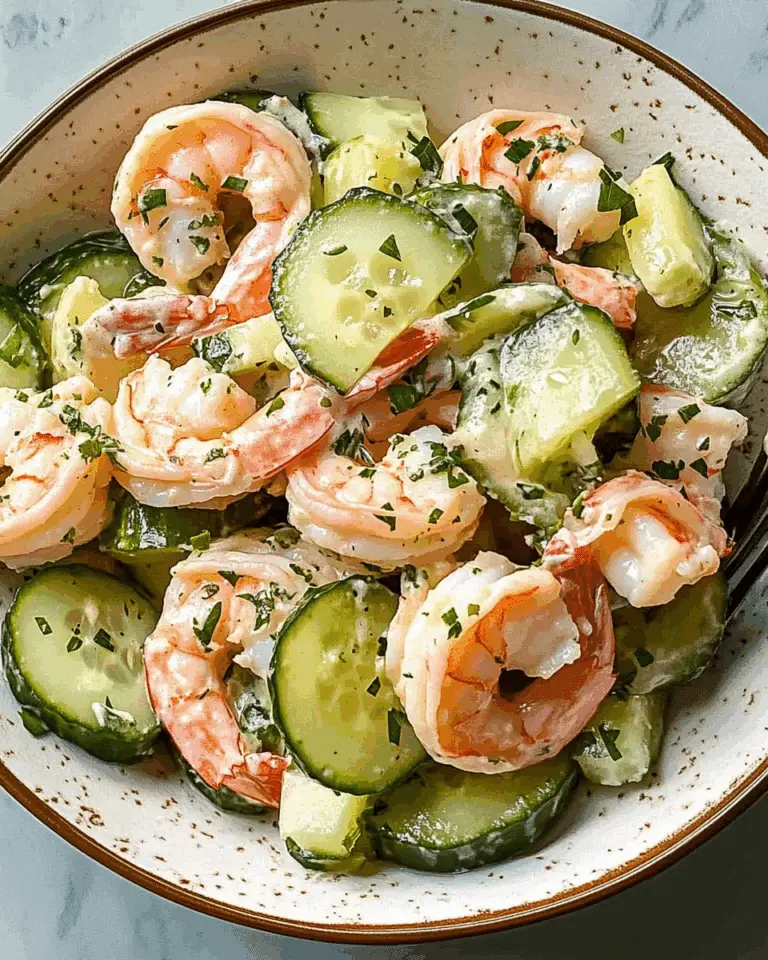 Creamy Cucumber Shrimp Salad